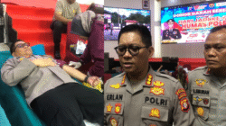 PERINGATI HUT KE-74 HUMAS POLRI -Polda Kalteng Gelar Donor Darah Serentak