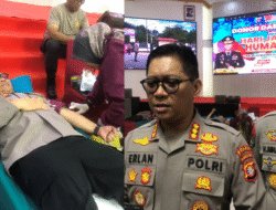 PERINGATI HUT KE-74 HUMAS POLRI -Polda Kalteng Gelar Donor Darah Serentak