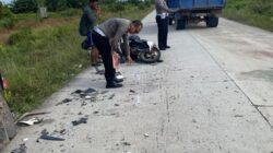 2 Pelajar SMP Tewas Tertabrak Dump Truck