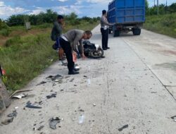2 Pelajar SMP Tewas Tertabrak Dump Truck