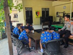 Polsek Bukit Batu Tertibkan Siswa Bolos Sekolah