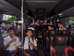 Brimob Kalteng Luncurkan Program Bus Sekolah Gratis