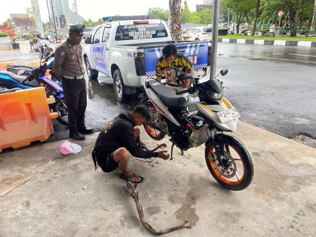 Satlantas Gencarkan Penertiban Knalpot Brong