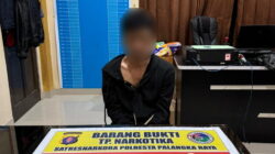Gerebek Barak di Gang Jingah Palangka Raya, Polisi Amankan 3,99 Gram Sabu