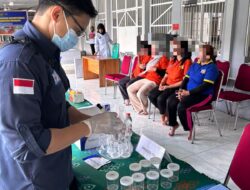 Polresta Tes Urine Napi dan Pegawai Lapas Perempuan