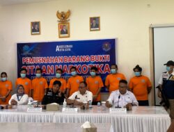 BNNP Kalteng Musnahkan 486,43 Gram Sabu 