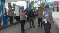 Cegah Penyelewengan BBM, Polres Kobar Patroli ke SPBU