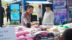 Prabowo Pimpin Pemusnahan 214,84 Ton Narkoba