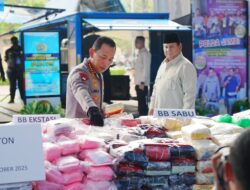 Prabowo Pimpin Pemusnahan 214,84 Ton Narkoba