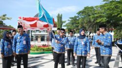 Semangat Pancasila Iringi Kontingen Pornas Korpri Kalteng 2025