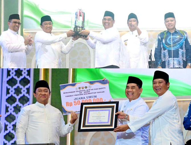 Barut Juara Umum MTQH Kalteng-Bupati Shalahuddin Beri Bonus Ratusan Juta dan Paket Umrah