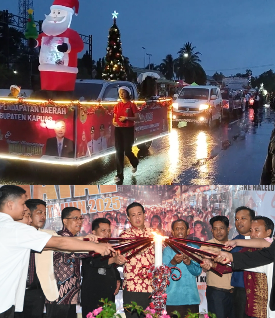 Ribuan Umat Kristiani Kapuas dan Lamandau Parade Natal