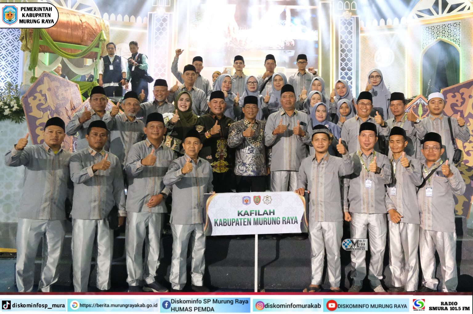 Bupati dan Wabup Mura Hadiri Pembukaan MTQH Tingkat Provinsi Kalteng