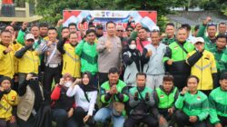 Satlantas Polres Kobar Gelar Coffee Morning Bersama Komunitas Ojek Online 