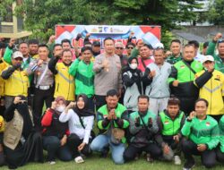 Satlantas Polres Kobar Gelar Coffee Morning Bersama Komunitas Ojek Online 