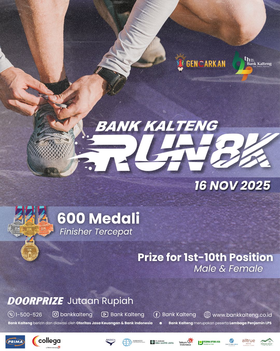 Bank Kalteng Run 2025 Siap Warnai Palangka Raya dengan Semangat HUT Ke-64