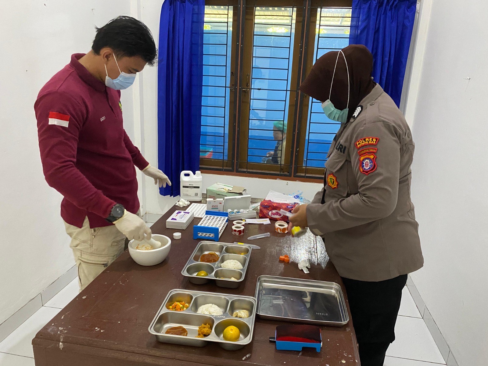 Polisi Cek Menu MBG Sebelum Dibagikan 