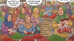 Harga Cabai Anjlok, Emak-emak Rebutan Borong Cabai