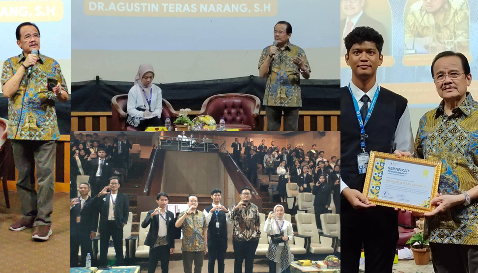 Teras Bicara di Sekolah Parlemen di Kementerian Pemuda dan Olahraga Jakarta