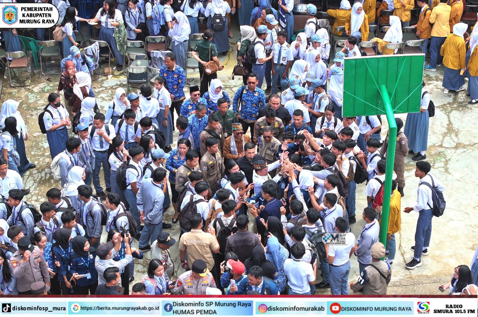 Gubernur Kalteng dan Bupati Mura Kunjungi SMAN 1 Puruk Cahu