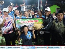 Bupati Heriyus Hadiri Final Pertandingan Voli di Laung Tuhup