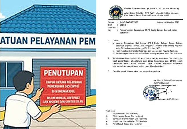 Ayam Basi, Operasional SPPG Sababillah Dihentikan