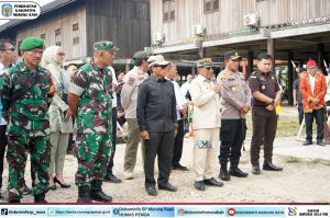Bupati Murung Raya Sambut Kedatangan Danyonif TP 883