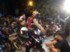 Petugas Gabungan Bubarkan Balap Liar dan Kerumunan di Jalan Murjani