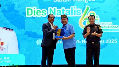 DIES NATALIS KE-62-Gubernur Agustiar Hadiri Kuliah Umum UPR