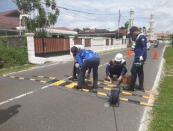 Cegah Balap Liar, Dishub Pasang Speed Bump