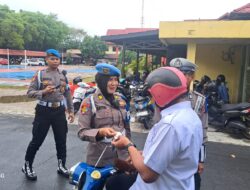 Tegakkan Disiplin, Bid Propam Periksa Surat Kendaraan Personel