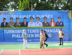 Gubernur Buka Turnamen Tenis Piala Isen Mulang 2025