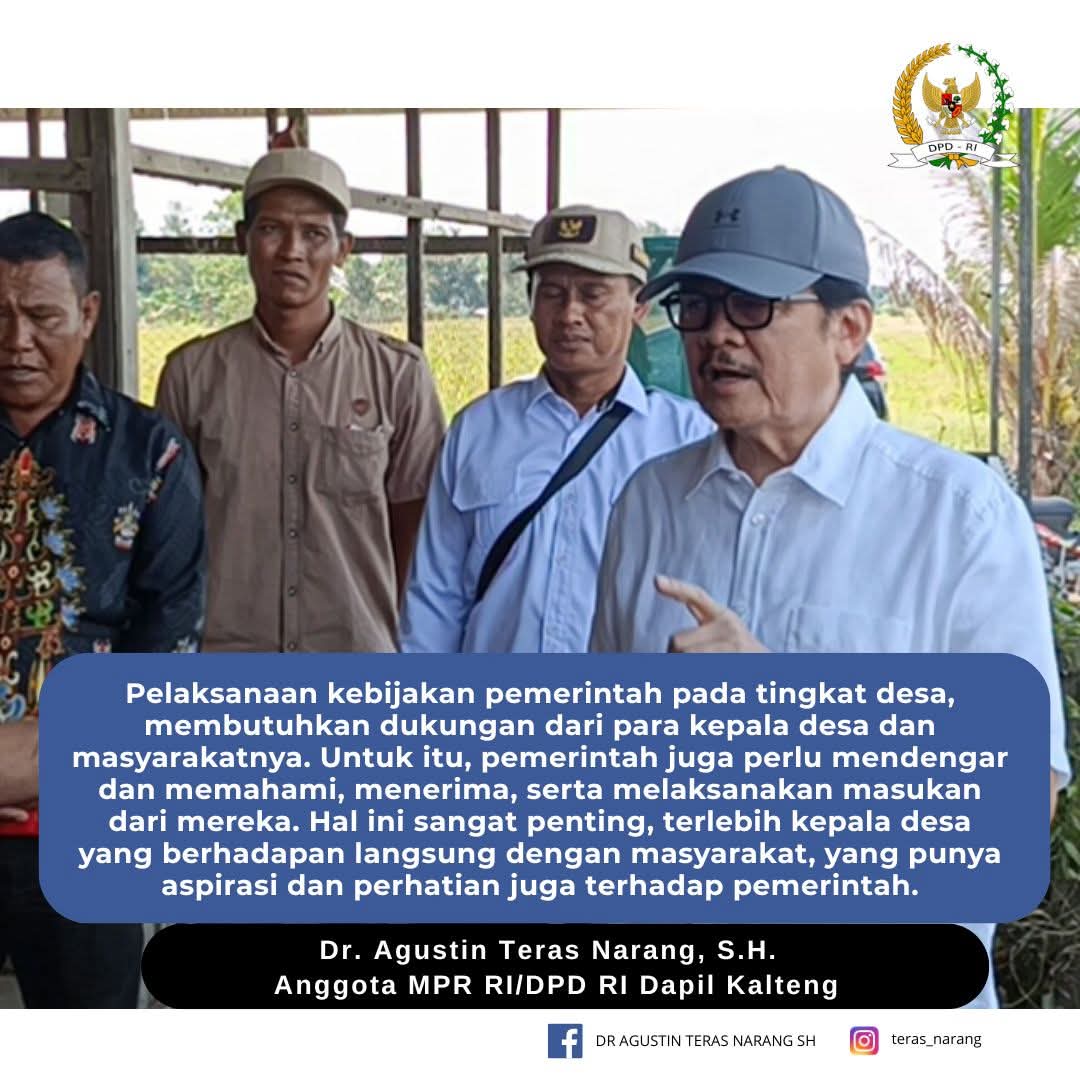 Teras Sampaikan Aspirasi Para Kades di Kalteng