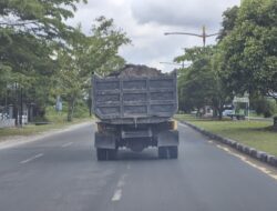 Marak Truk Pasir Tidak Gunakan Penutup di Palangka Raya