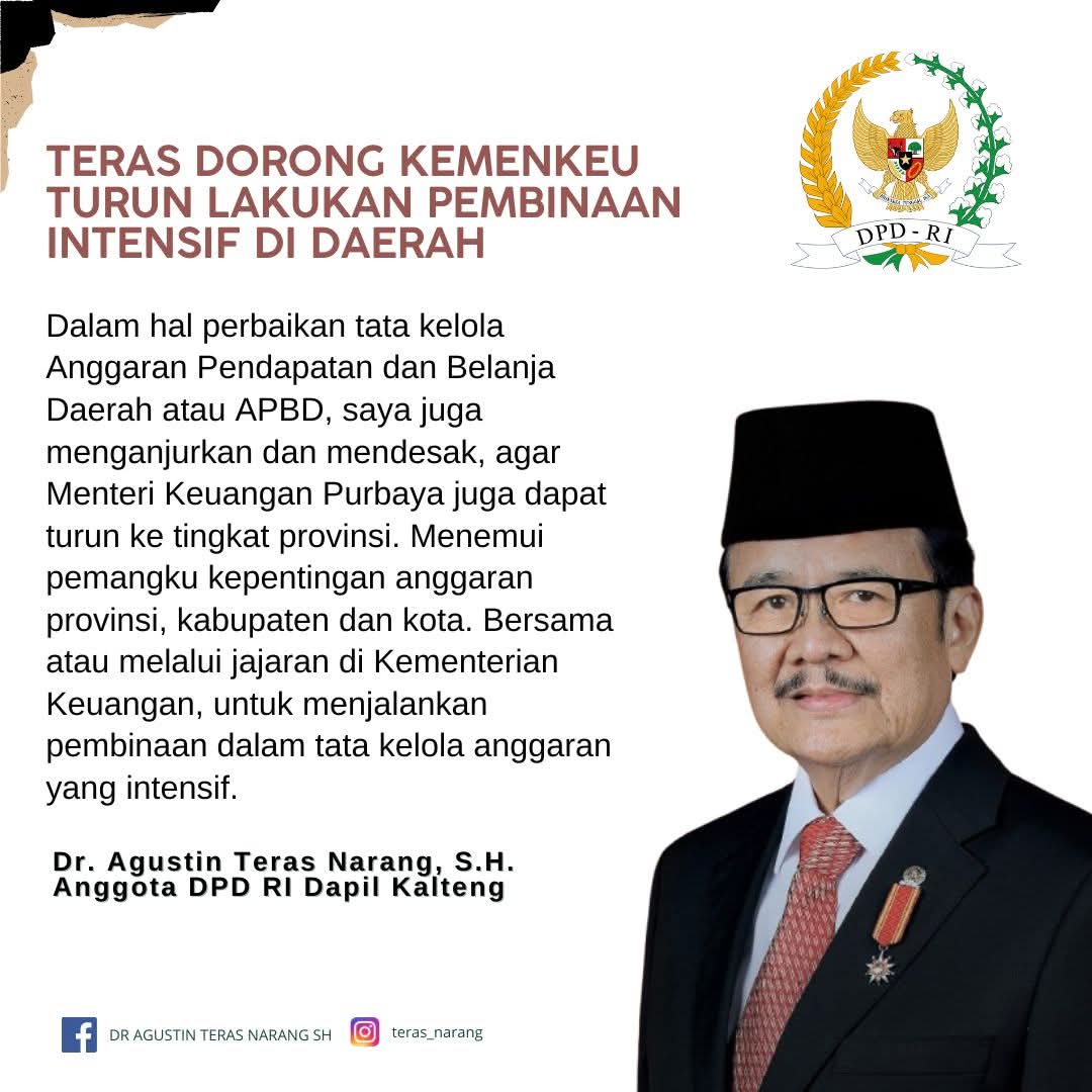 Teras Desak Menteri Keuangan Turun ke Daerah