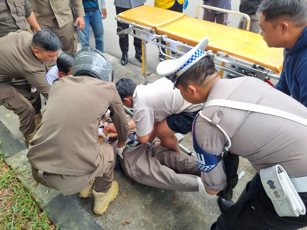 Laka Tunggal, Anggota Satpol PP Kalteng Meninggal