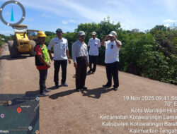 Jelang Haul Kyai Gede, Dinas PUPR Perbaiki Akses Jalan Beji di Kotawaringin Lama 