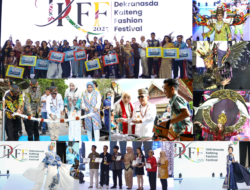 GUBERNUR BUKA DKFF 2025-Busana Benang Bintik dari Kearifan Lokal ke Catwalk Nasional