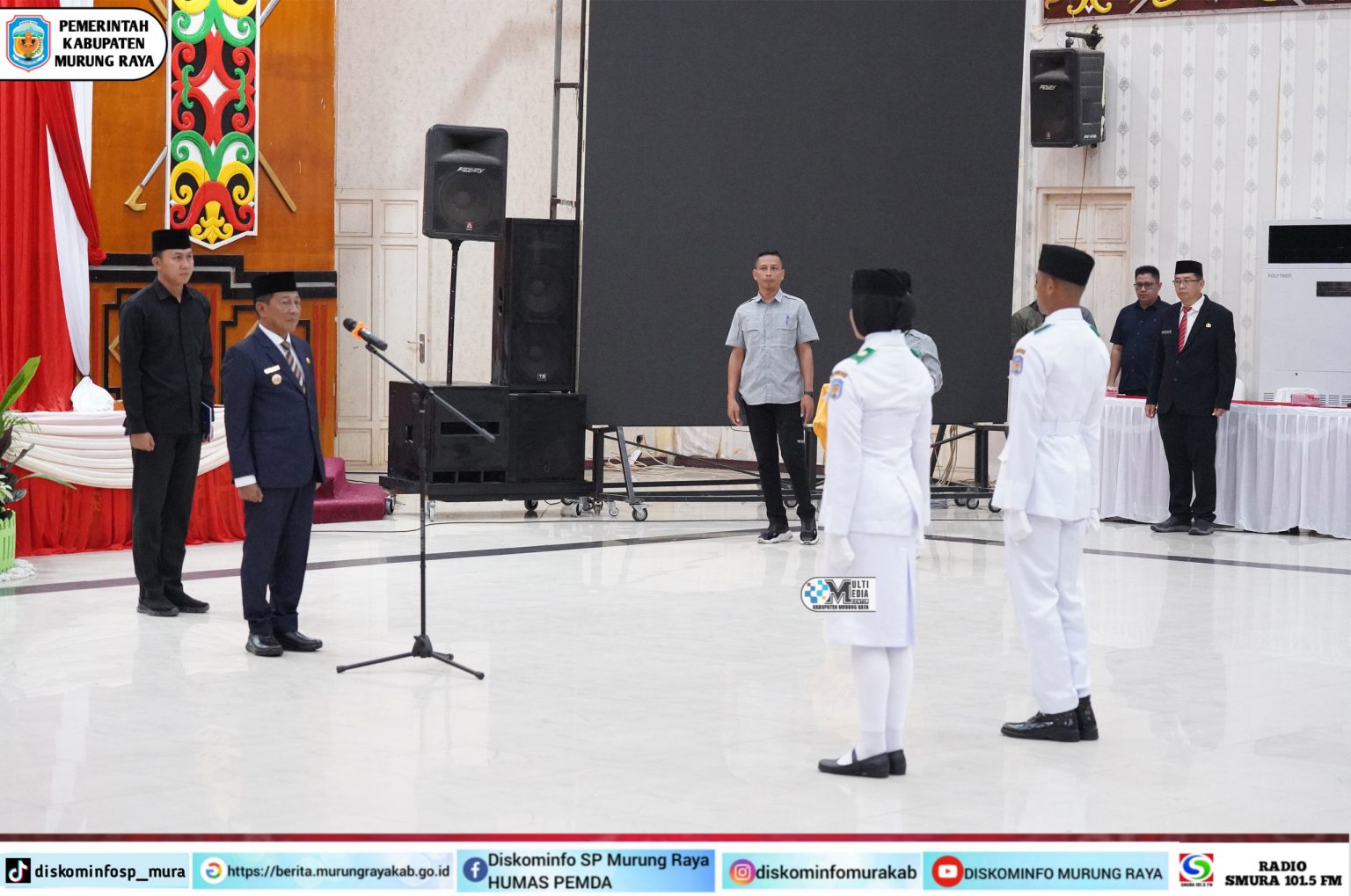 Bupati Heriyus Kukuhkan 59 Anggota Paskibra Mura