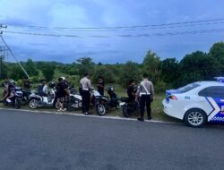 7 Motor Berknalpot Brong Diamankan