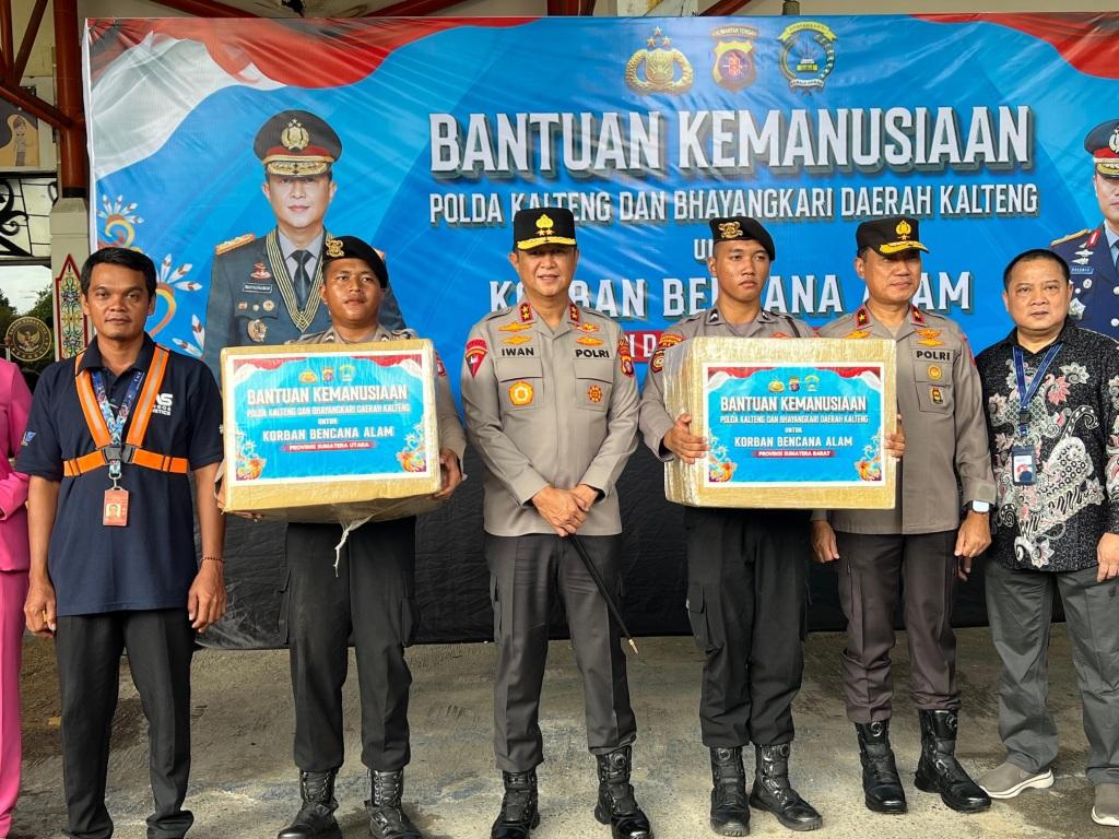 Polda Kalteng Kirim Bantuan ke Aceh, Sumut dan Sumbar