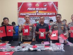 Ungkap 8 Kasus, Polres Katingan Sita 359,97 Gram Sabu