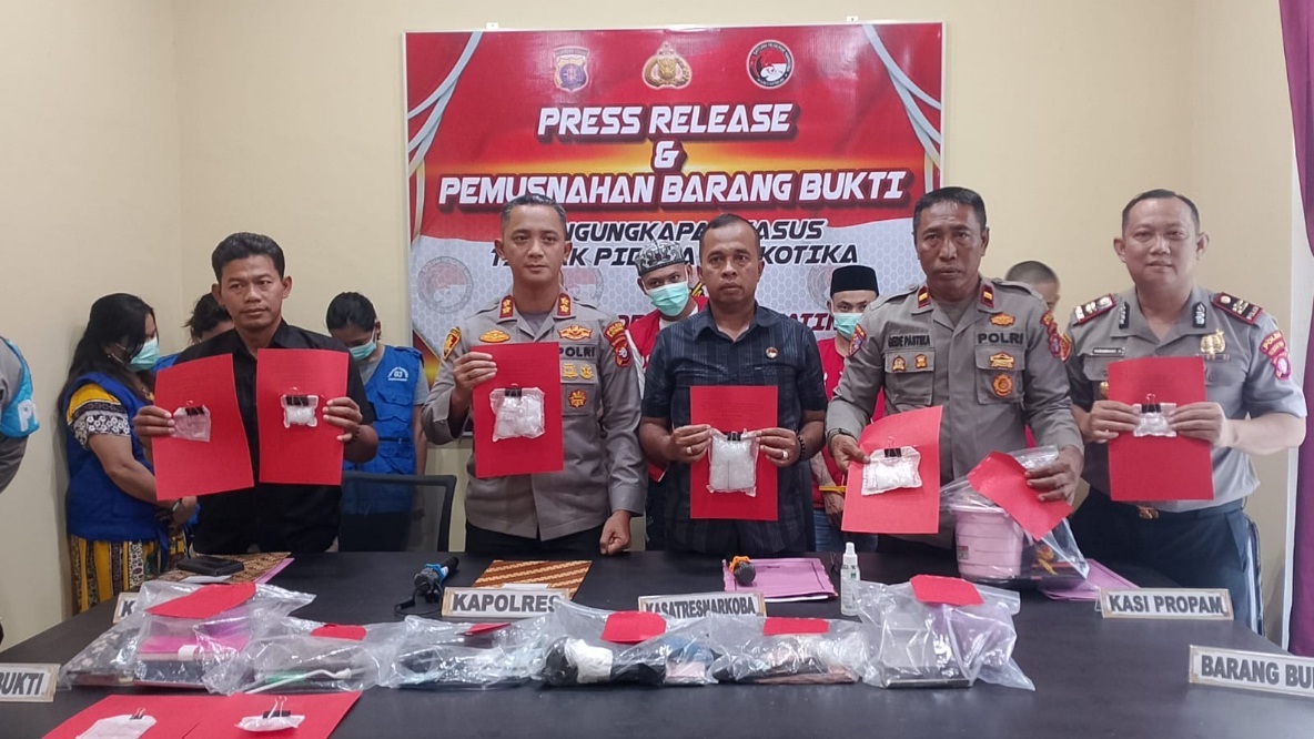 Ungkap 8 Kasus, Polres Katingan Sita 359,97 Gram Sabu