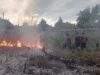 Lahan Kosong Terbakar di Rajawali Km 8