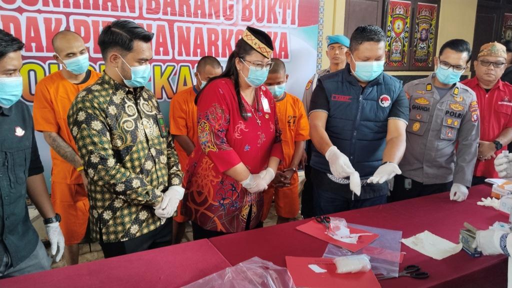 Polres Kapuas Musnahkan 3 Ons Sabu Pengungkapan Desember 2025