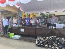 Polres Kotim Musnahkan 598,64 Gram Sabu