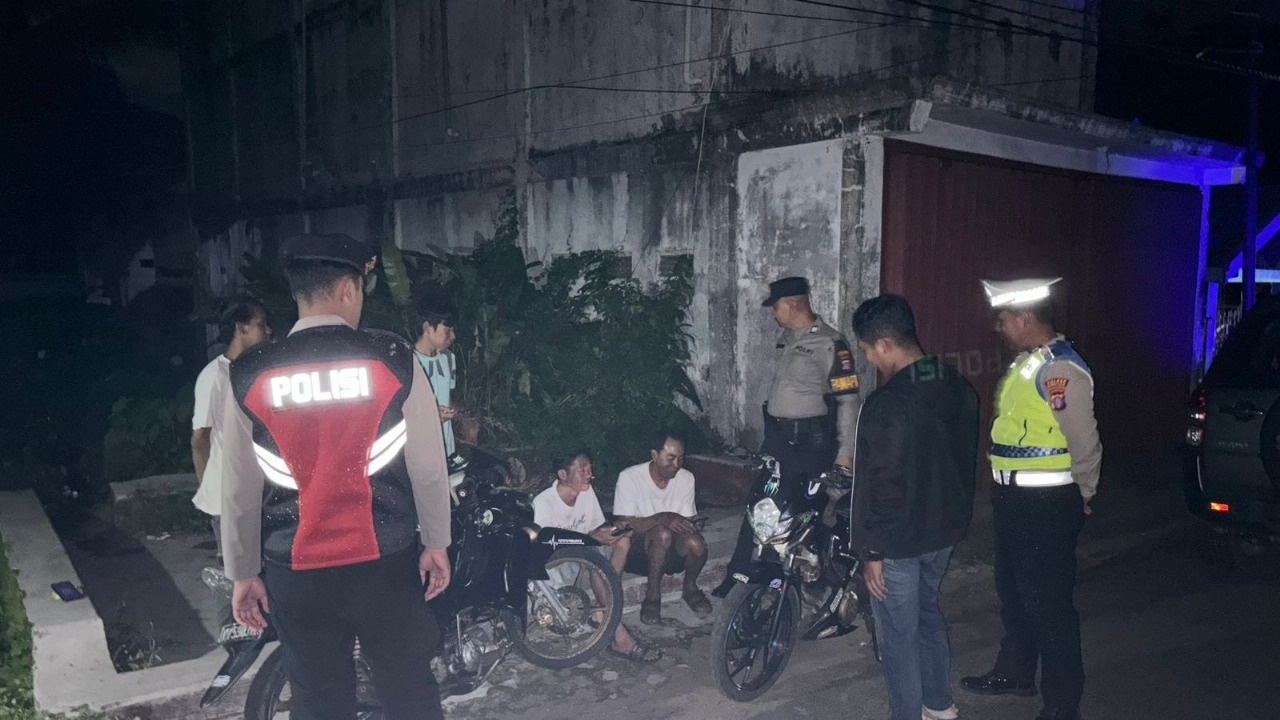 Patroli Pamapta Polres Seruyan Pantau Keamanan Kuala Pembuang