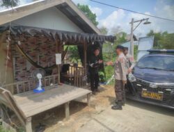 Datangi Bukit Cinta, Polsek Bukit Batu Sosialisasikan Layanan 110