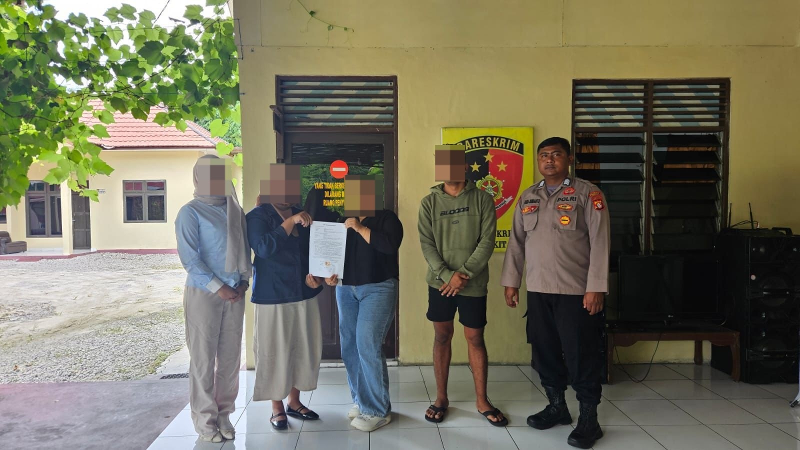 Polsek Bukit Batu Mediasi dan Damaikan Warga