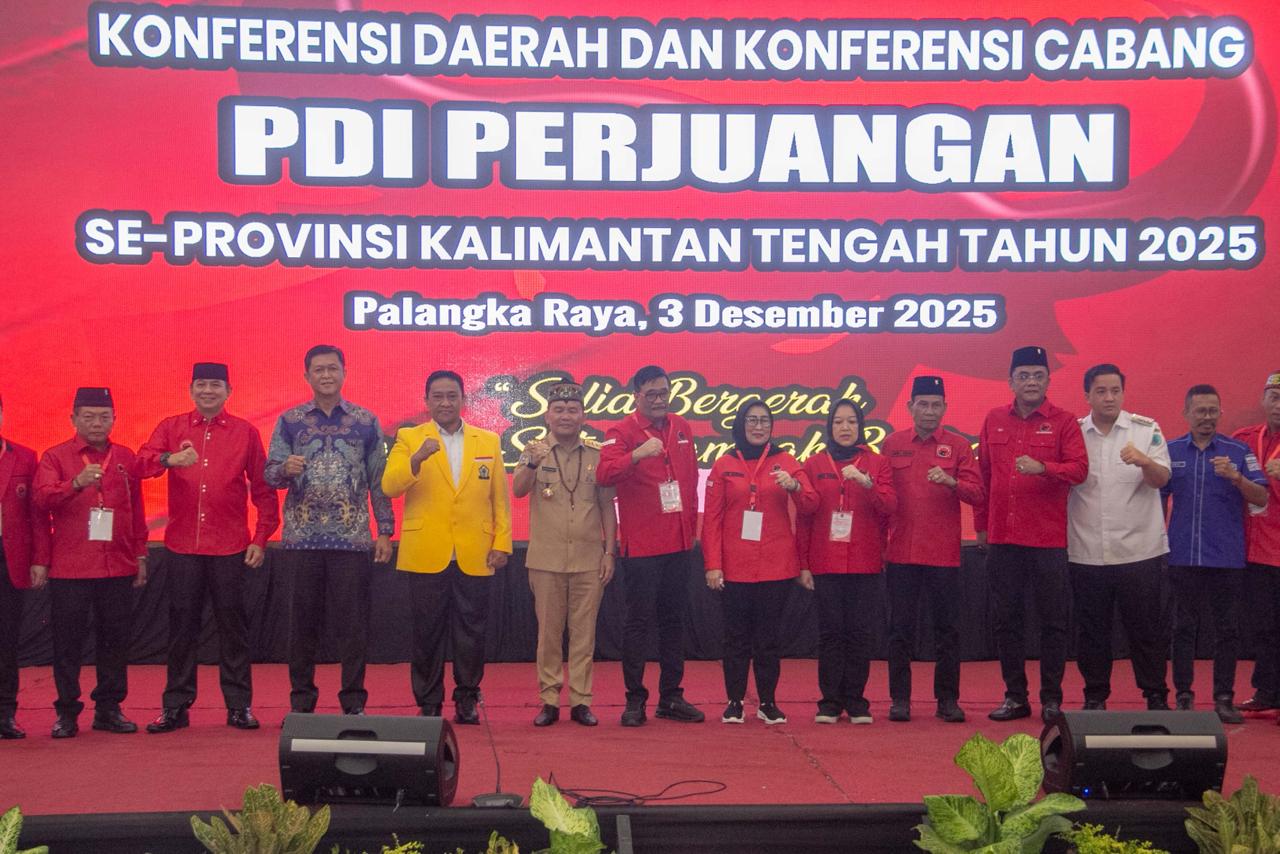 KONFERDA DAN KONFERCAB VI-Gubernur Ajak PDIP Bersama Bangun Kalteng